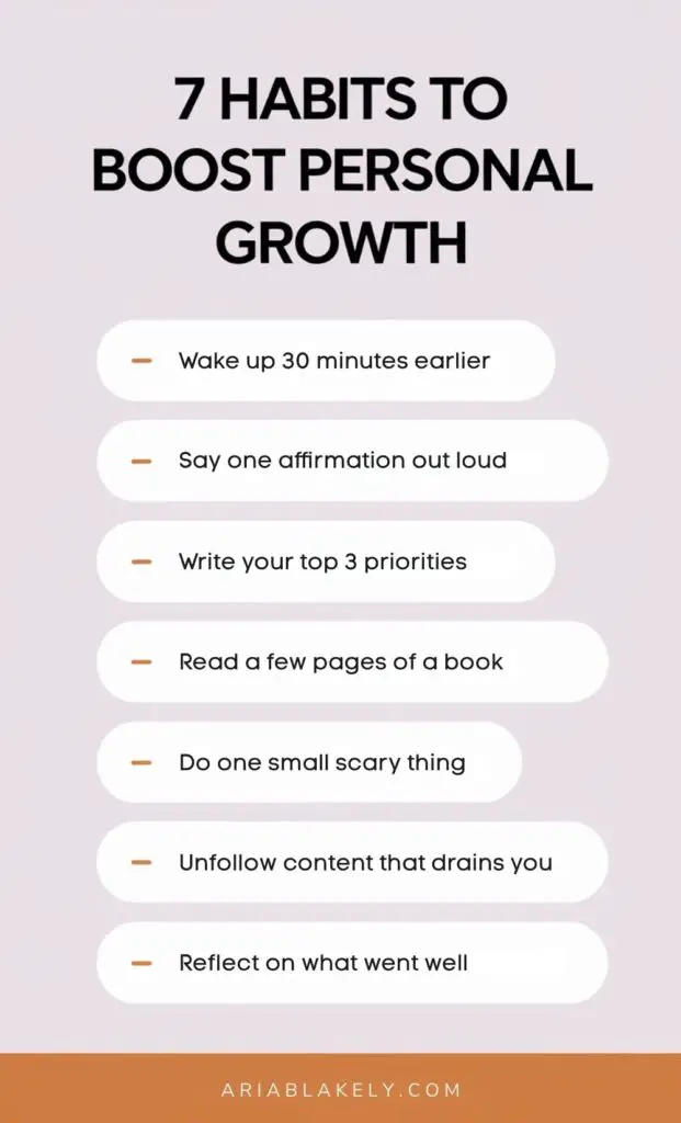 7 Personal Growth Habits That Actually Work