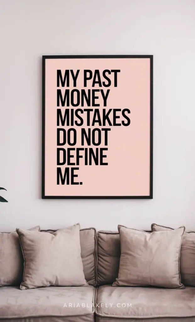 My past money mistakes do not define me