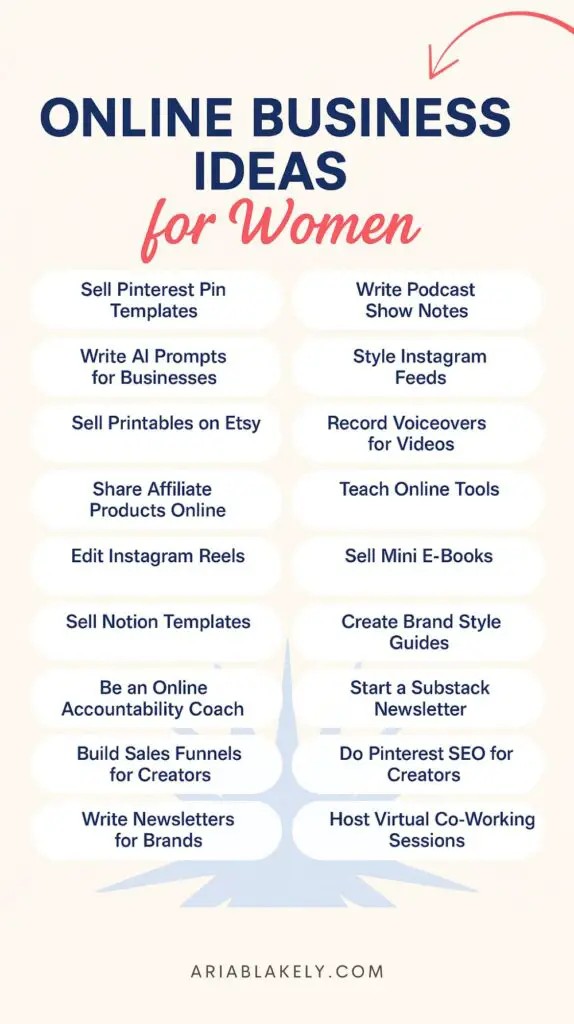 Online Business Ideas for Women
