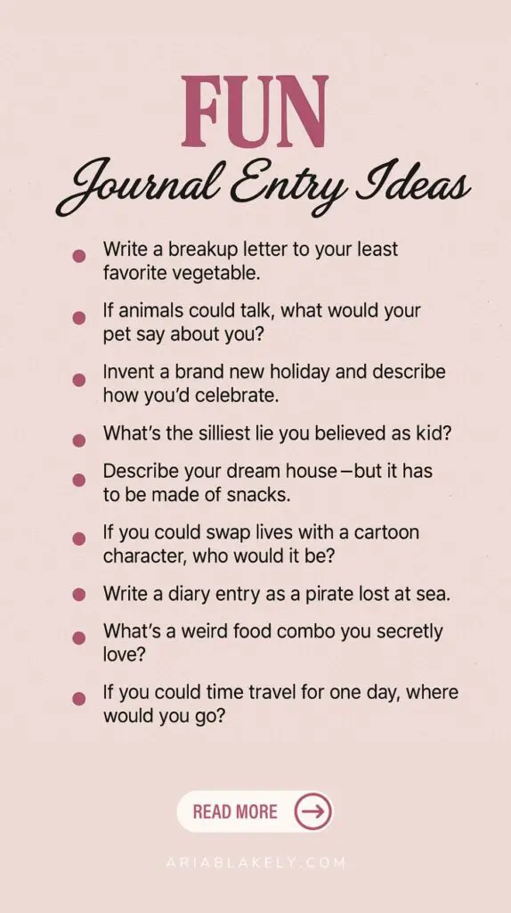 Journal Entry Ideas