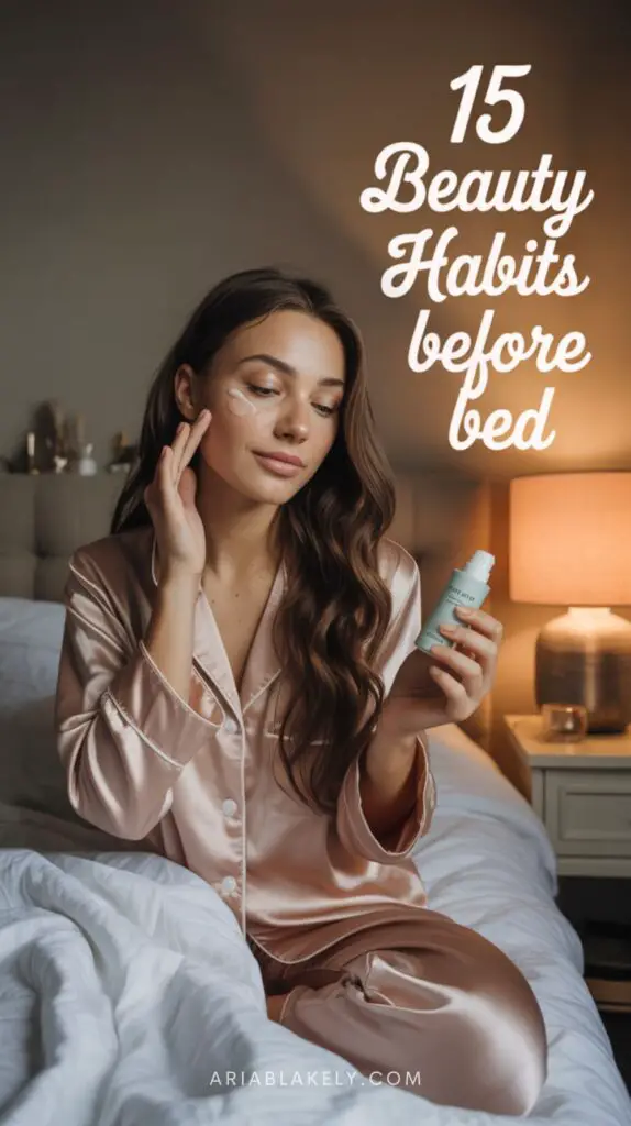 beauty habits before bed