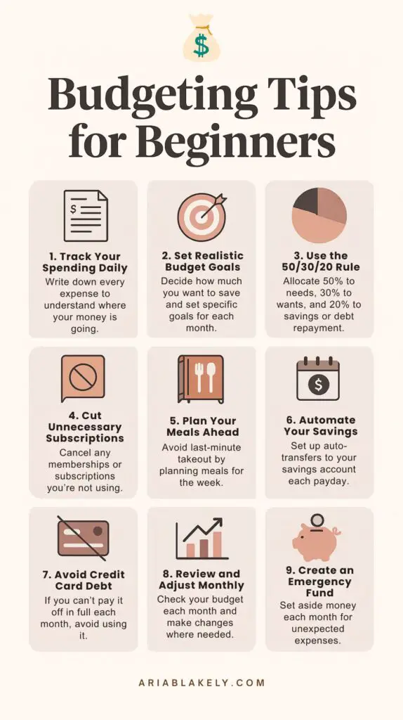 budgeting tips for beginners
