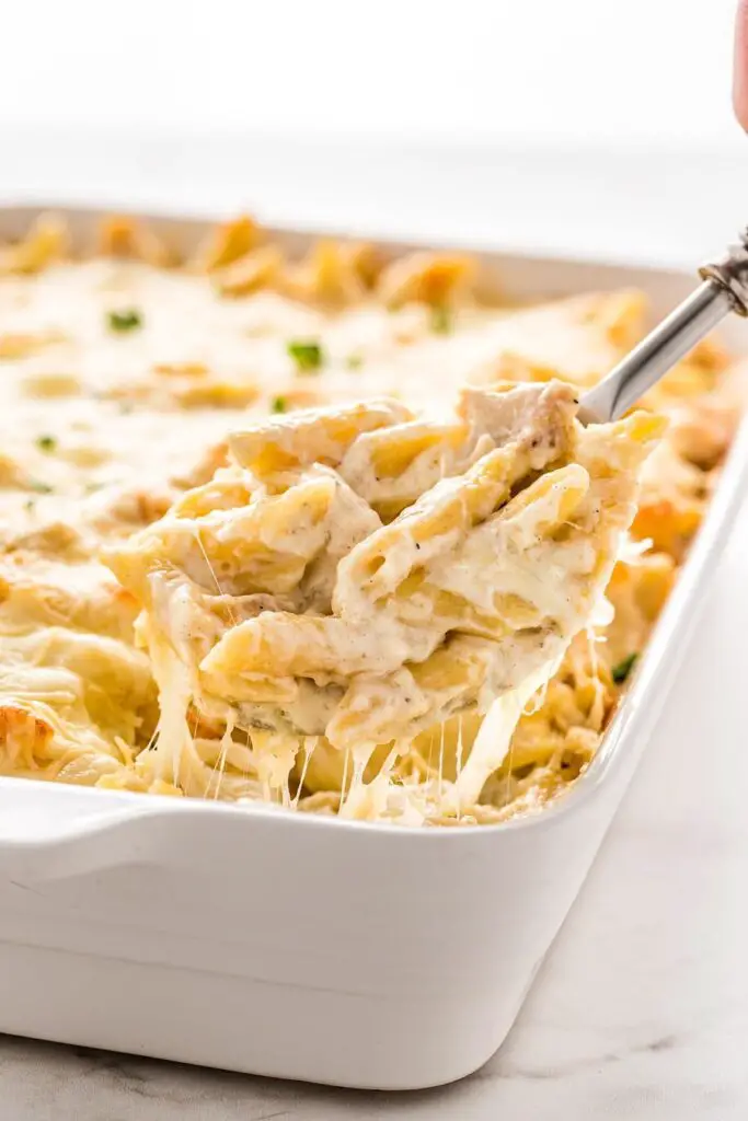 Chicken Alfredo Bake