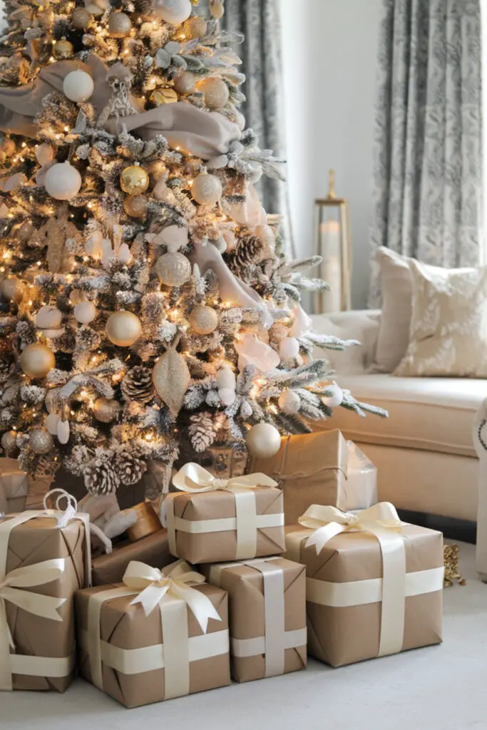 Keep wrapping paper on-theme with your decor
